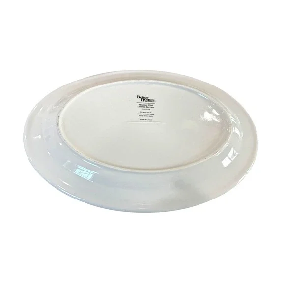 Better Homes Gardens Holiday 2009 Serving Platter Porcelain 15.5" Holly Berries - Picture 5 of 8